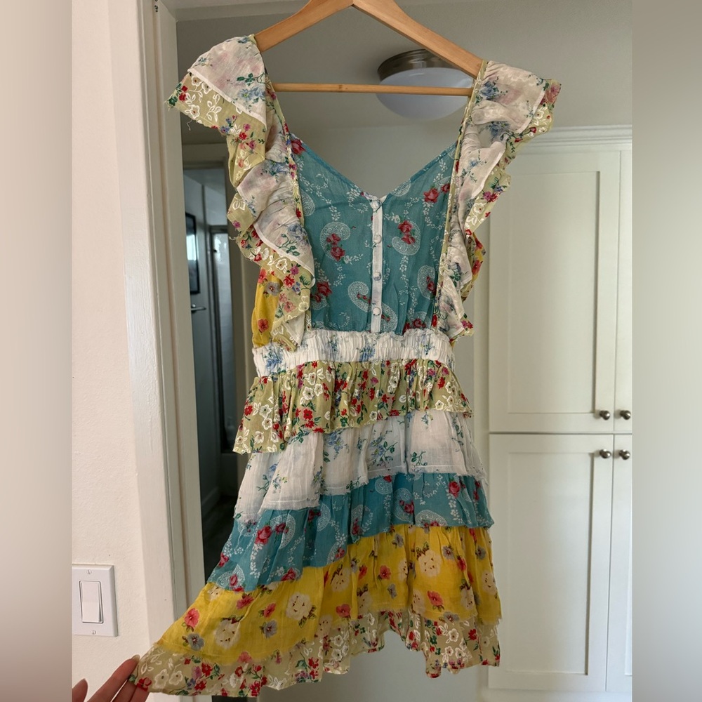 Love Shack Fancy floral mini dress! Size small, great condition!